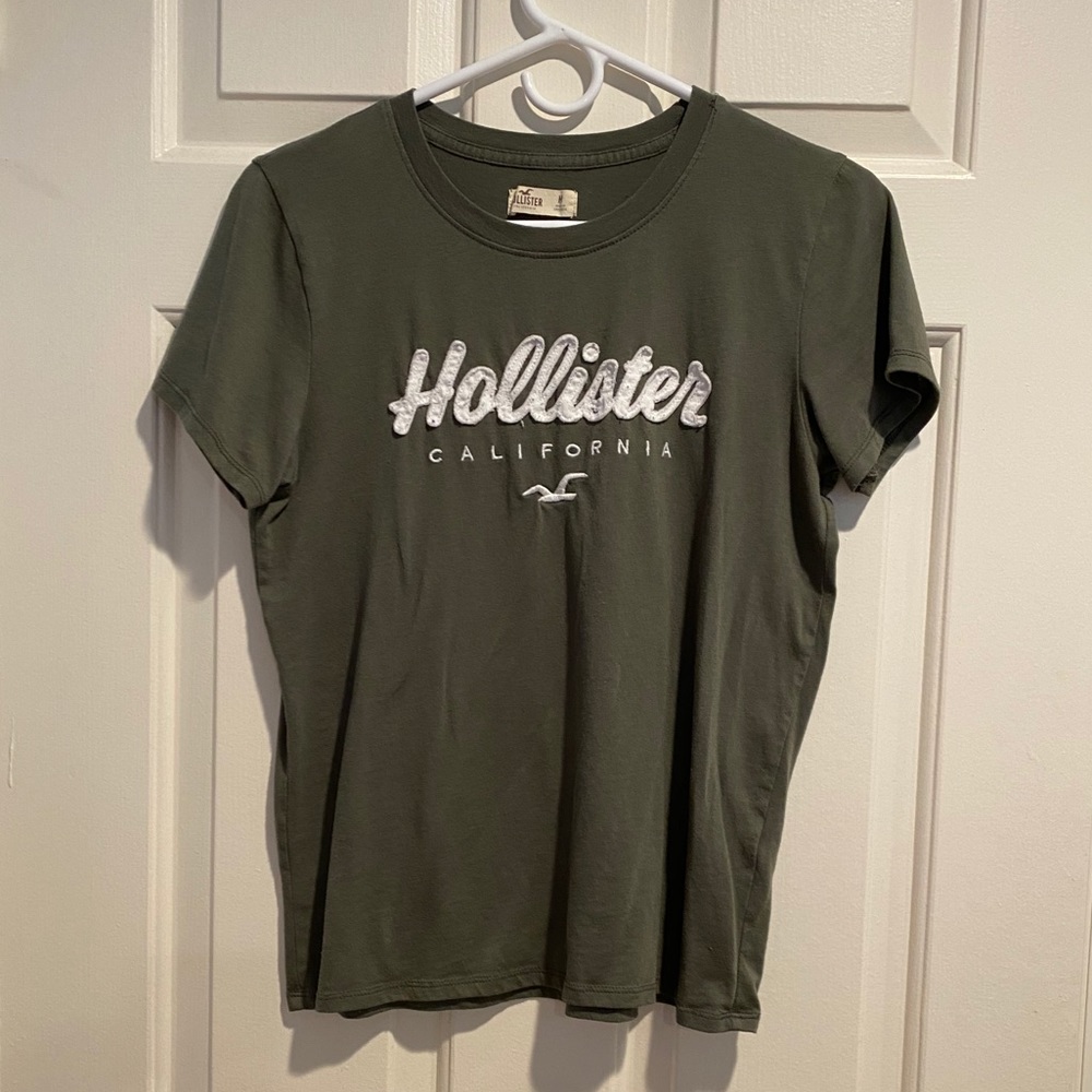 Olive Green Hollister T-Shirt